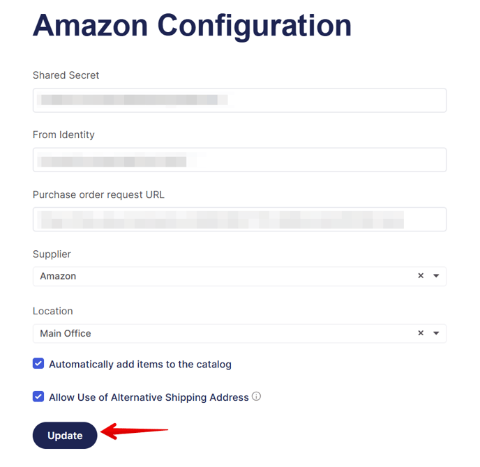 Amazon Configuration