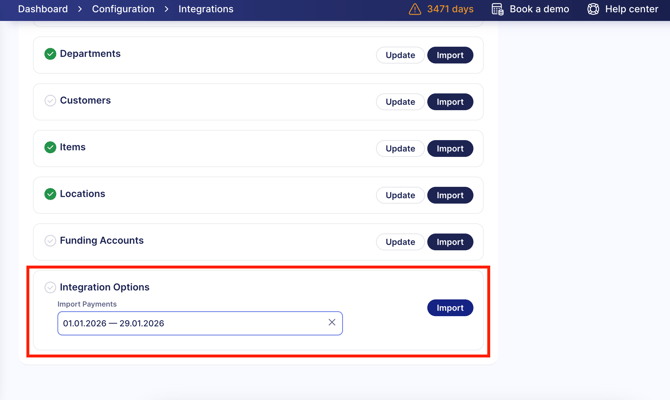 Bill Config Payments