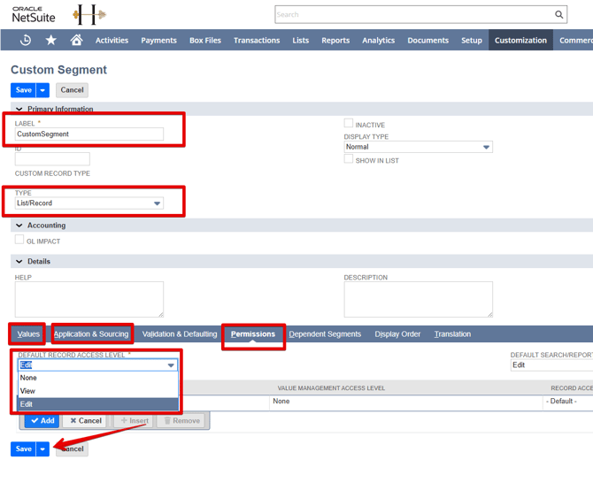 An image with the fields you need to fill out when creating a new custom segment