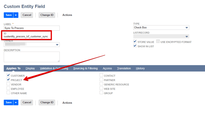Custom Entity Field - NetSuite
