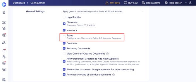 General Settings