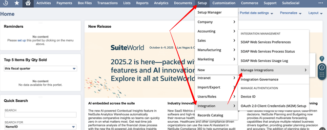 Manage Integrations