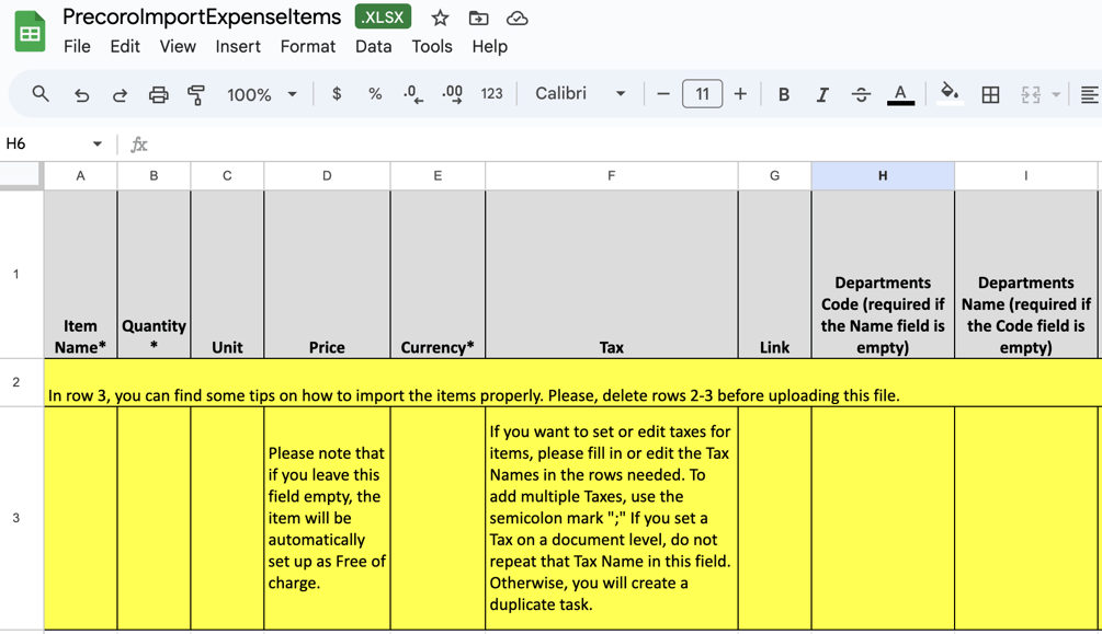 How to Import Items In Bulk
