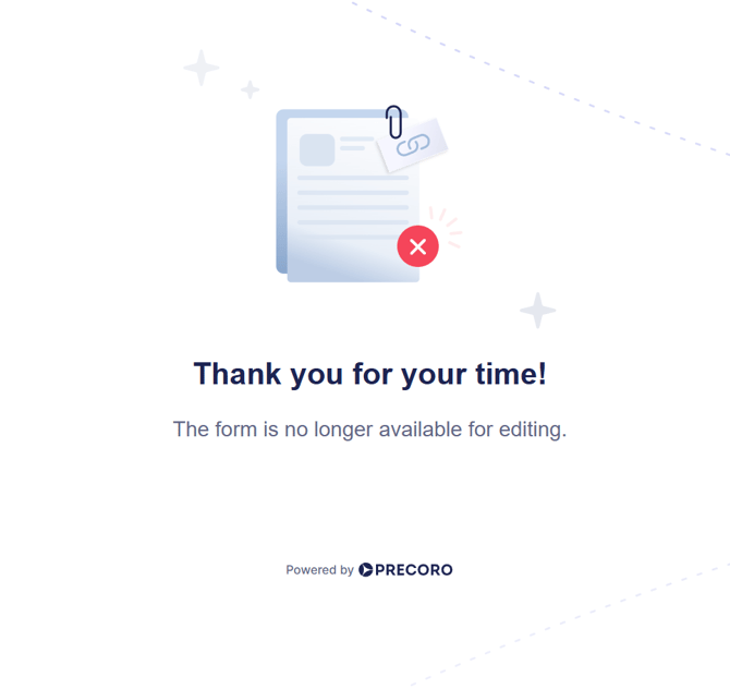 A screenshot showing the revoked invitation message.