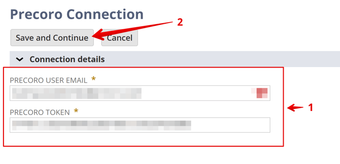 Precoro Connection