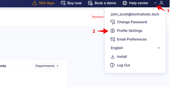 Profile Settings