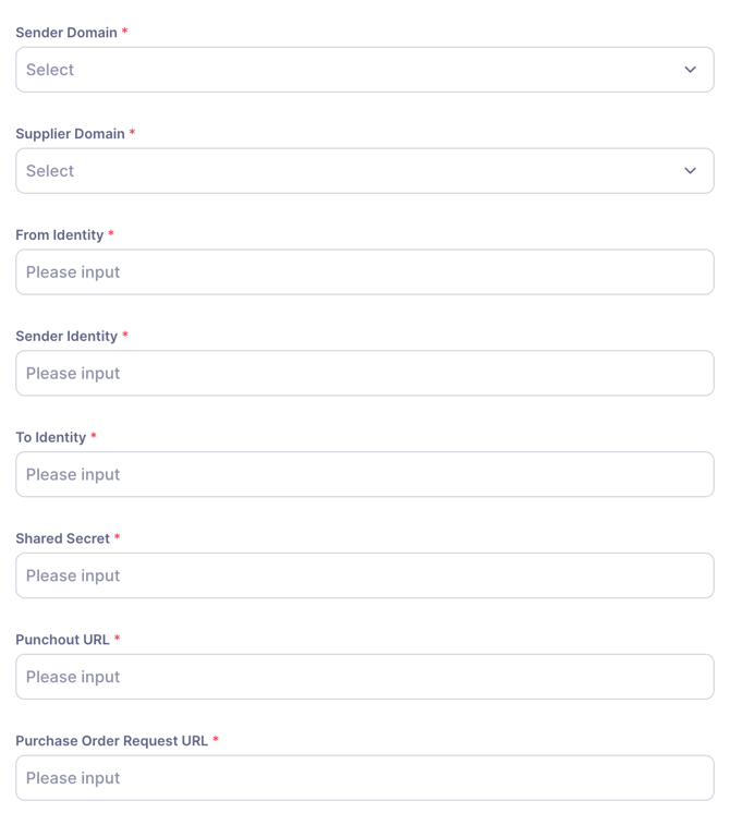 Punchout Credentials