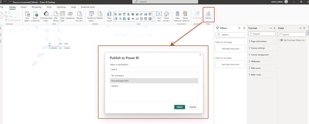 Save and Publish