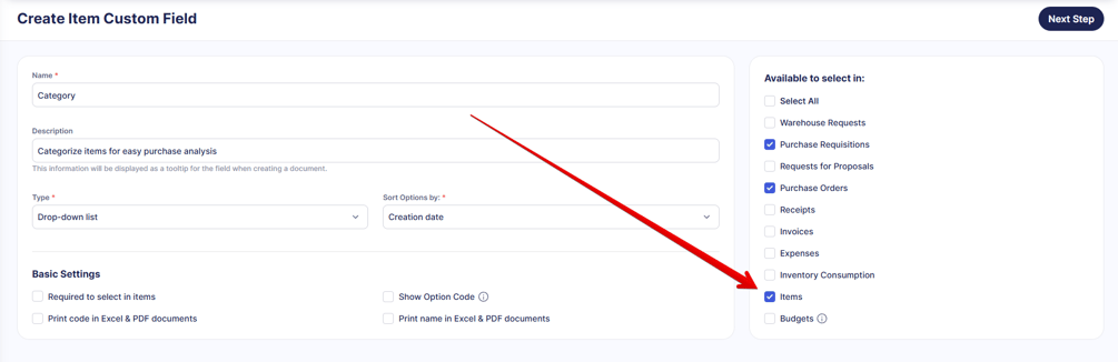 How to Manage Item Categories via Custom Item Fields