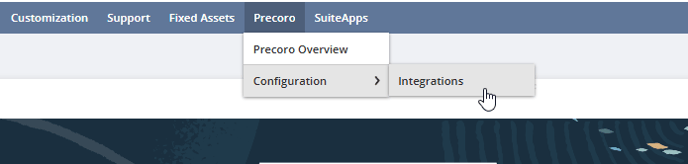 A screenshot showing the path to SuiteApp.