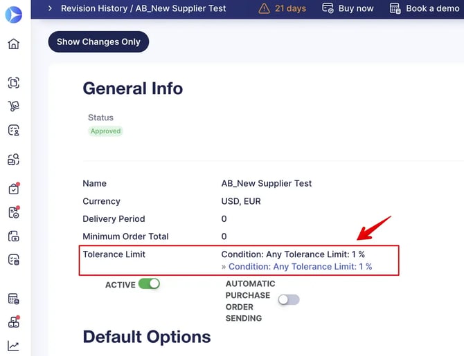 Supplier Revision History