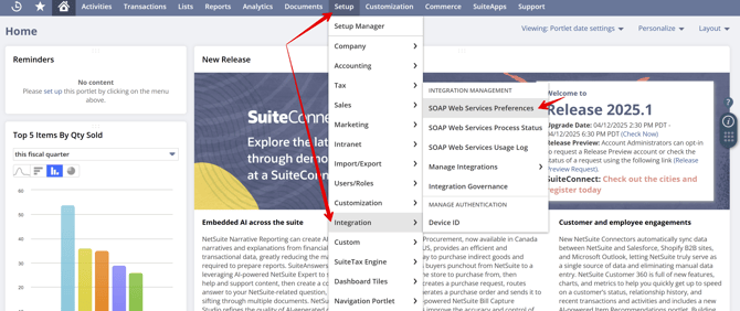 Web Services Preferences