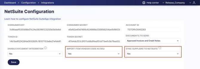 netsuite configuration