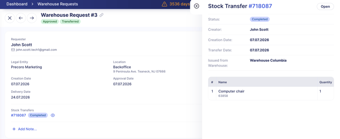 stock transfer