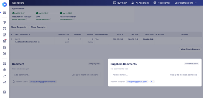 suppliers