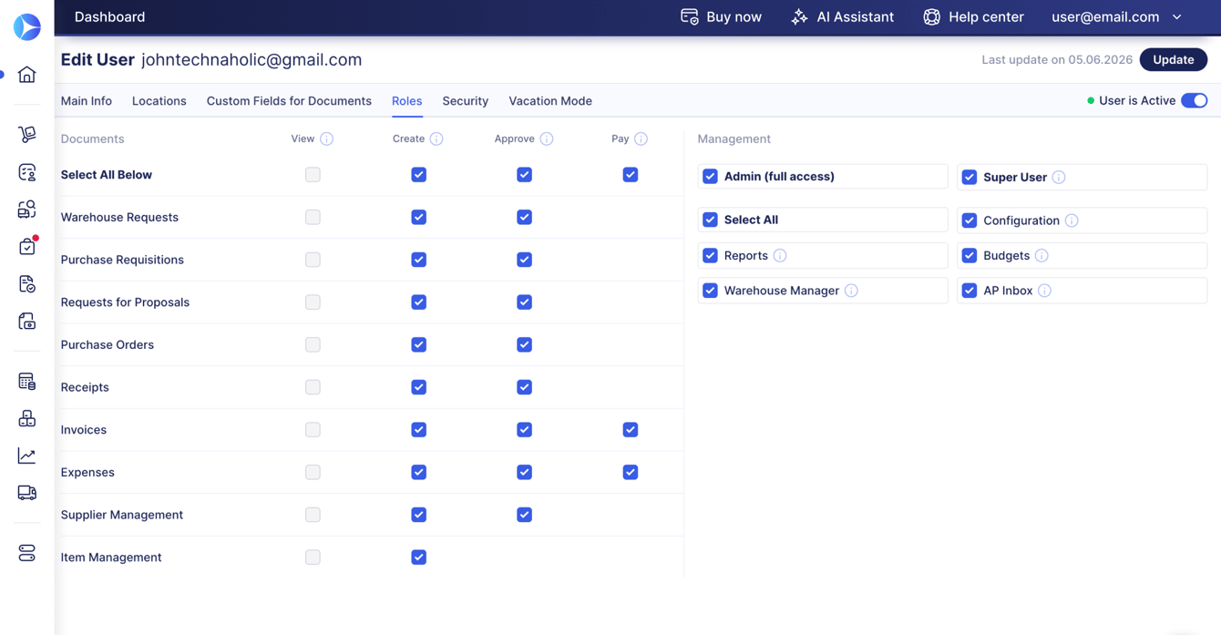 Using Only Standard User Power User Model